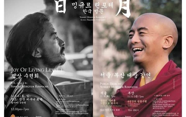 Yongey Mingyur Rinpoche Korea Teaching Tour 2016