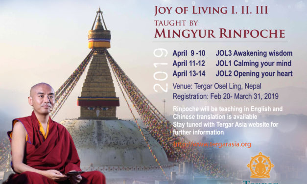 JOL Meditation Workshop – Essence Teaching with Venerable Yongey Mingyur Rinpoche 2019