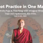 “Dorje Drolo Puja” and “Teaching of How to integrate meditation in daily life”